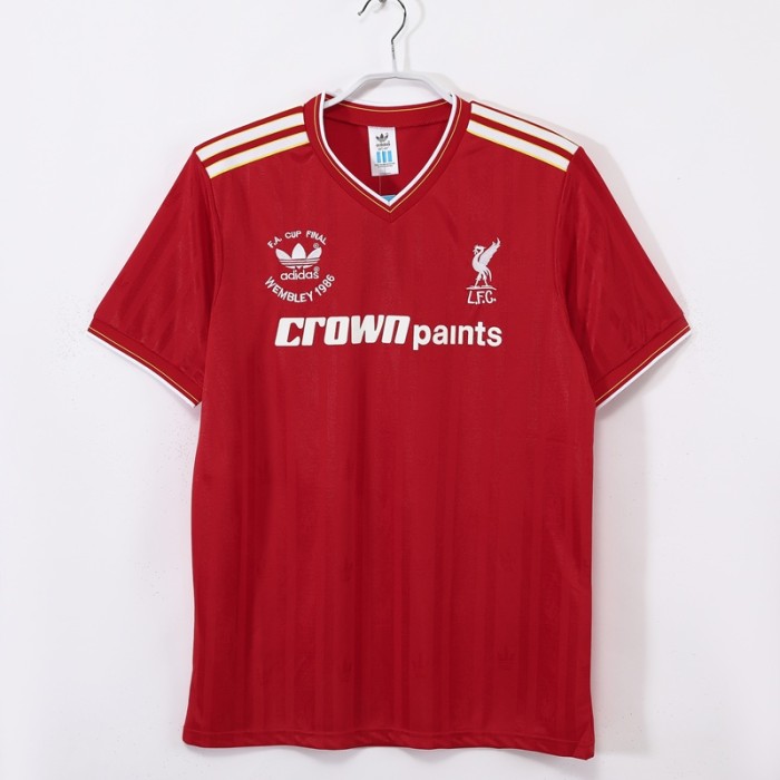 Retro 86/87 Liverpool home football Jersey