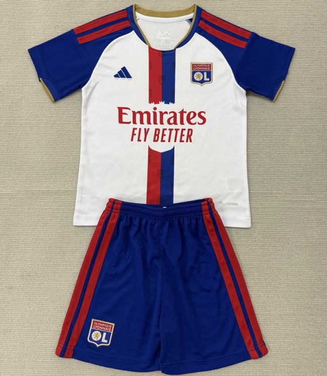 26/27 Olympique Lyonnais Home kids kit