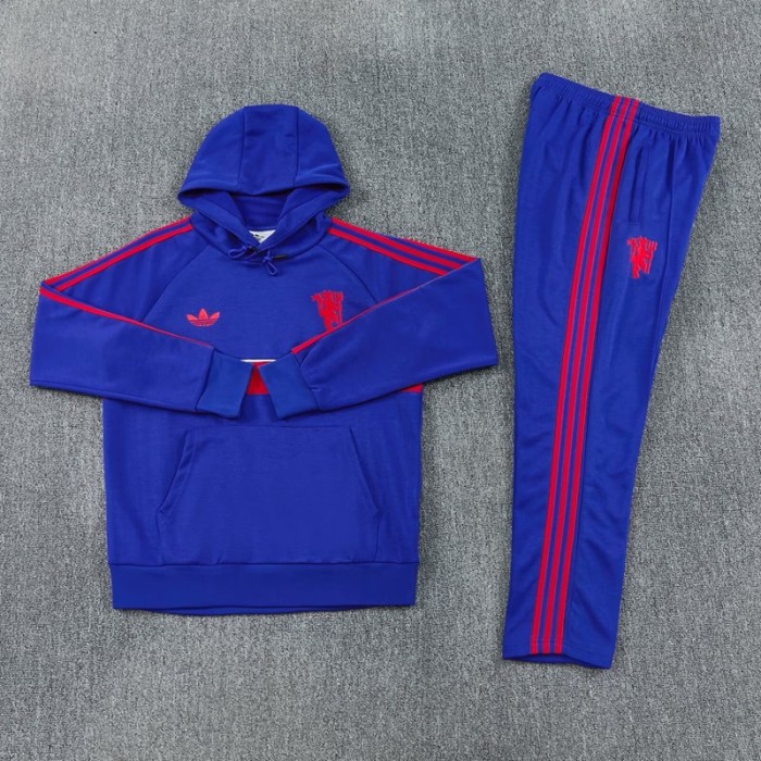 26/27 Manchester United Adult Hooded sweatshirt blue