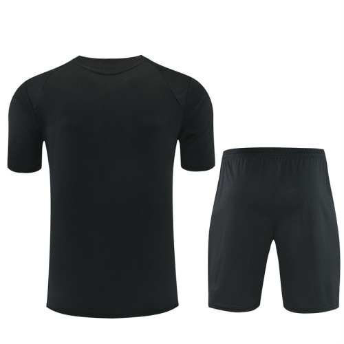 26/27 AC Milan Short sleeve kids training suit black