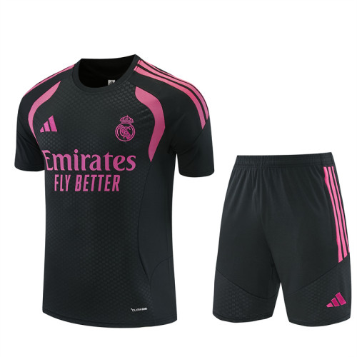 26/27 Real Madrid kids Short sleeve training suit black