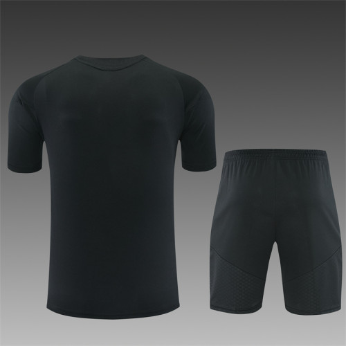 26/27 Real Madrid Short sleeve Adult training suit black
