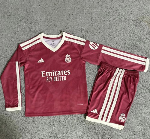 26/27 Real Madrid third kids kit Long sleeves