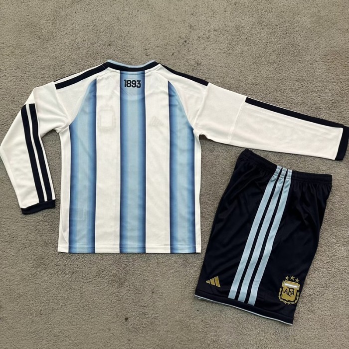 26/27 Argentina home kids kit long sleeves