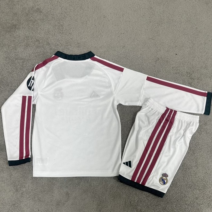 26/27 Real Madrid home kids kit Long sleeves