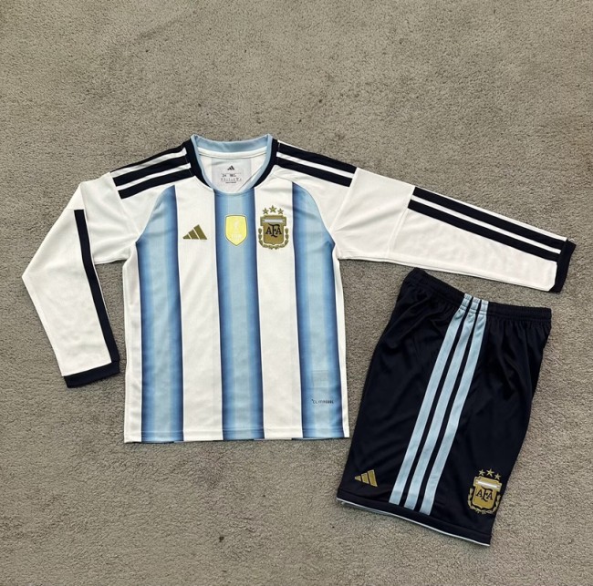 26/27 Argentina home kids kit long sleeves