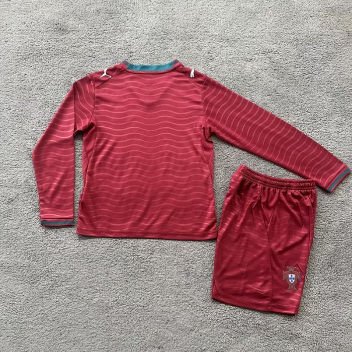 26/27 Portugal home kids kit long sleeves