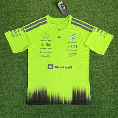 2026 Mercedes F1 shirt fluorescent green