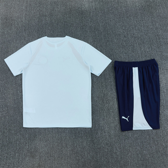 26/27 Manchester City Short sleeve training suit blue