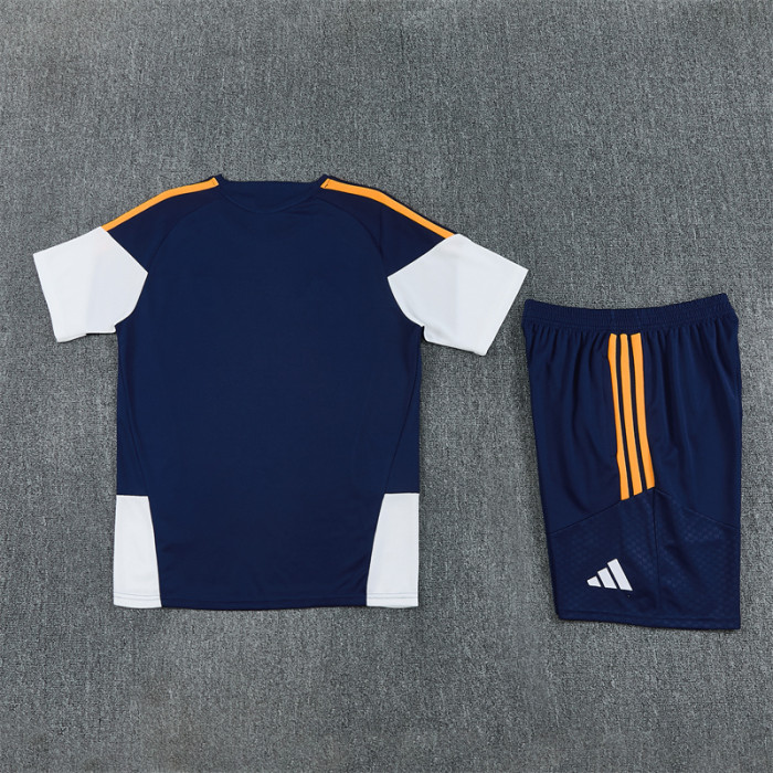 26/27 Real Madrid kids Short sleeve training suit Royal Blue