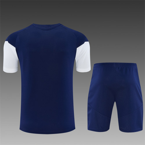 26/27 Real Madrid Short sleeve Adult training suit Royal Blue