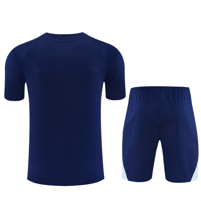 26/27 Manchester City kids Short sleeve training suit Royal Blue
