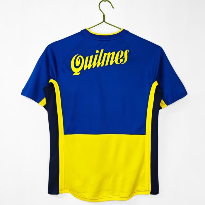 Retro 2001 Boca Juniors home football Jersey