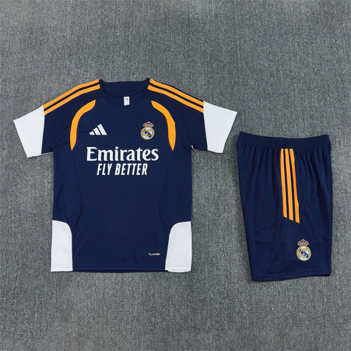26/27 Real Madrid kids Short sleeve training suit Royal Blue