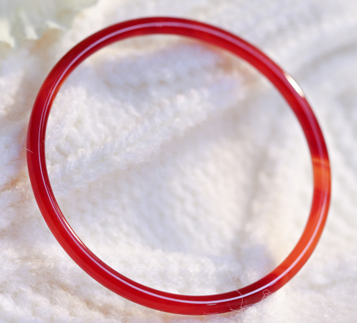 Carmine natural chalcedony Bracelet female national style retro elegant temperament jewelry