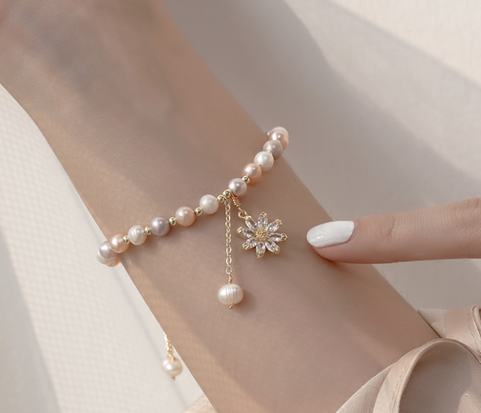 Fancy pearl bracelet female ins design simple Korean personalized Bracelet