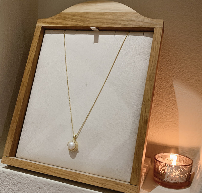 Pearl Silver Necklace women's early spring 2022 new light luxury niche advanced design neck chain bone chain accessories