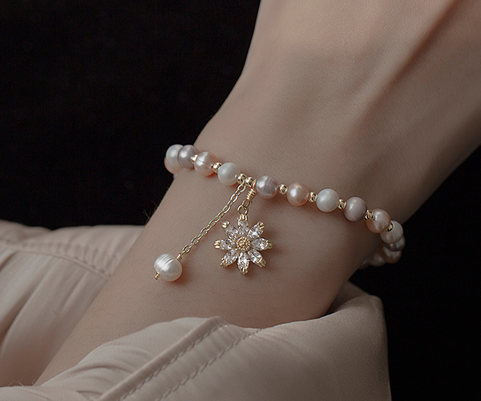 Fancy pearl bracelet female ins design simple Korean personalized Bracelet