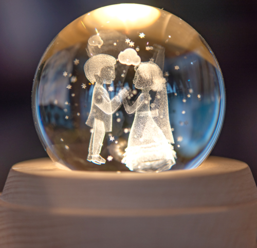 Kiss music box under the moon