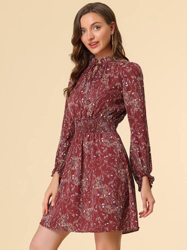 Red flower skirt