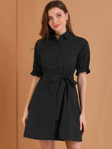 Black shirt skirt