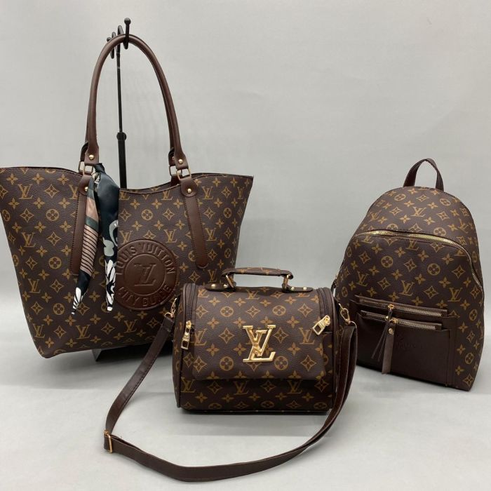 3 PİECE LADİES HANDBAG SET STYLİSH DESİNG