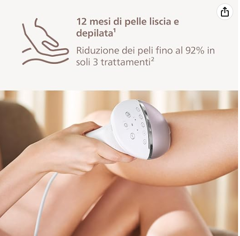 Philips 9000 series Lumia IPL hair removal machine BRI957 is lightweight and wireless, providing long-lasting smooth skin. It includes 4 hair removal accessories for the body, face, armpits, bikini area, and armpits, with a light pink color