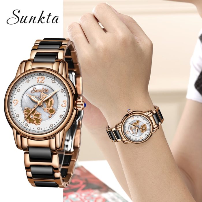 LIGE Sunkta Watch Women Watches Reloj Mujer Relogio Feminino Reloj Ladies Watch Montre Femme Zegarek Damski Relojes Para Mujer