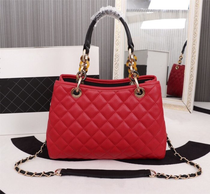 High end brand new leather women's bag large capacity shopping bag fashion caviar handbag women's Shoulder Bag Messenger Bag