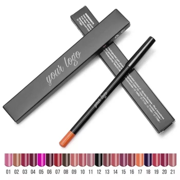 Private Label Make up Wholesale Lip Liner High Quality Custom Logo Make Your Own Brand Cometics Label Makeup Lipliner Waterproof 200 pcs