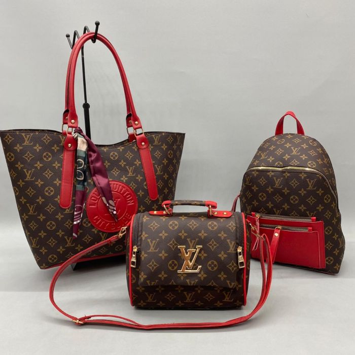 3 PİECE LADİES HANDBAG SET STYLİSH DESİNG