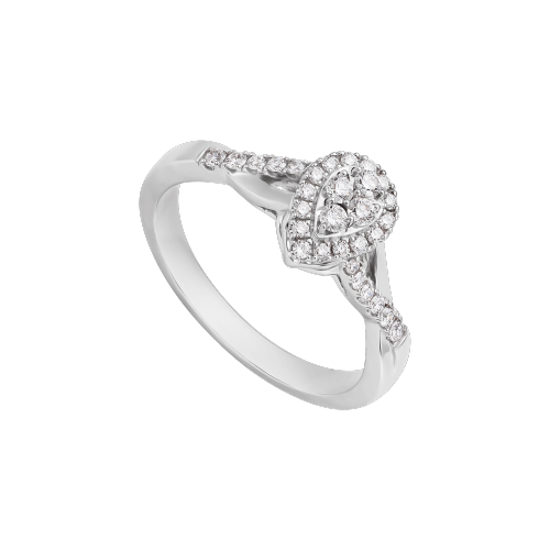 APM Water drop diamond ring