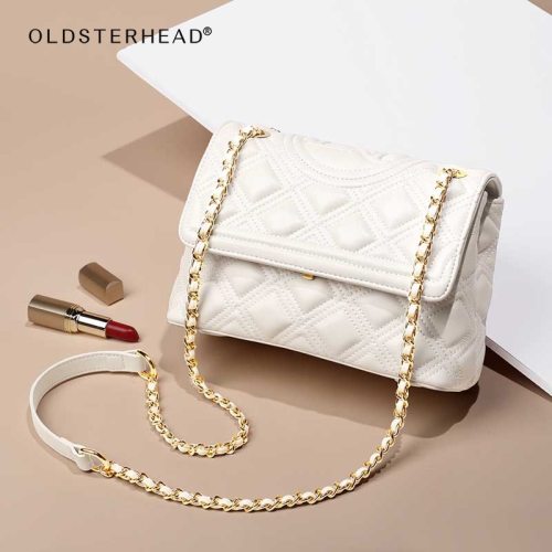 LAORENTOU Women's Commute Casual Shoulder Messenger Bag Plaid Luxury Flap Cross-body Bag Lady Large Capacity Famale Handbags