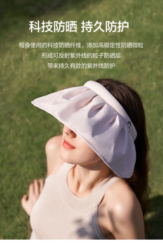 Sunscreen discount package(Shell Hat Women's face covering anti ultraviolet sunshade hat and  sun protection umbrella)