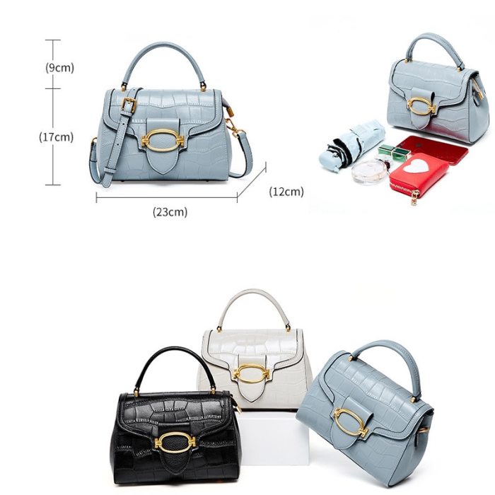 Bags 2021 Trend Women'S Handbag Sling Bags For Women Crossbody New Cowhide Ladies Stone Pattern Mini Shoulder Messenger Bag