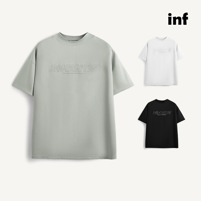 Men Women Jacquard T-shirt T-shirt Short Sleeve Pullover Tops Sweatshirt Unisex Tee Casual T-shirt