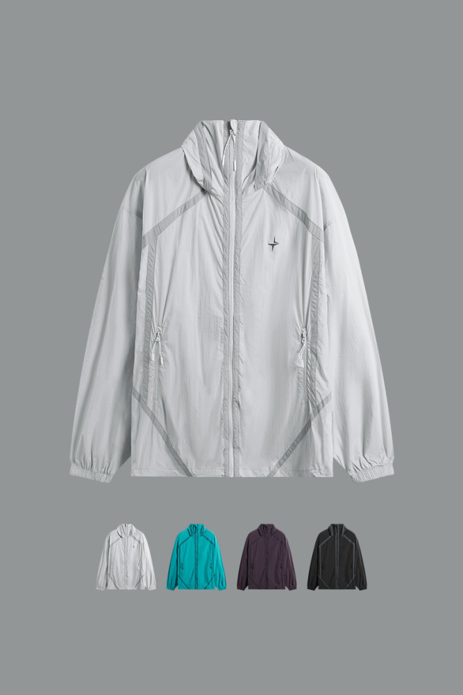 Men Women Cool Lightweight Sunscreen Clothing Cycling Suit Outdoor Jacket Sports Hood Casual Jacket