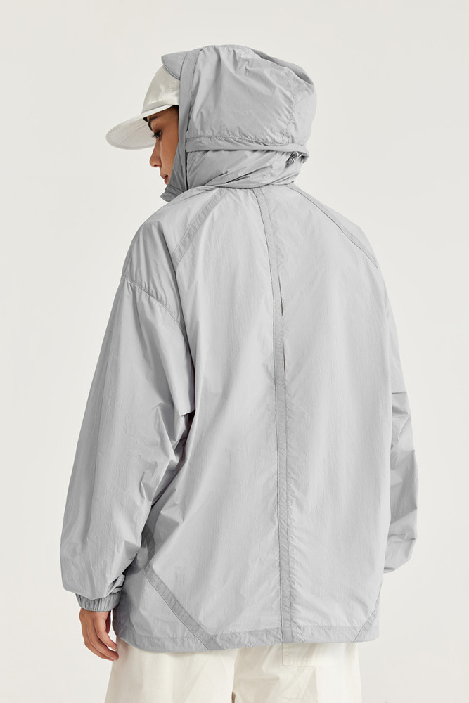 Men Women Cool Lightweight Sunscreen Clothing Cycling Suit Outdoor Jacket Sports Hood Casual Jacket