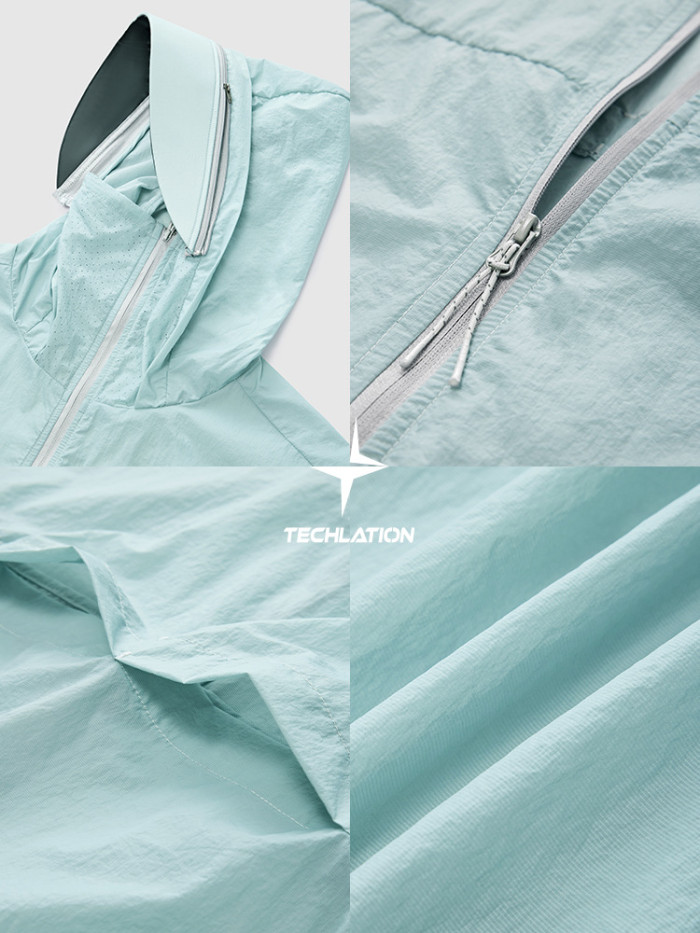 Men Women Cool Lightweight Sunscreen Clothing Cycling Suit Outdoor Jacket Sports Hood Casual Jacket