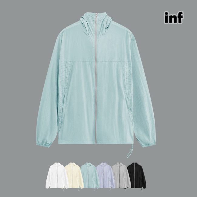 Men Women Cool Lightweight Sunscreen Clothing Cycling Suit Outdoor Jacket Sports Hood Casual Jacket