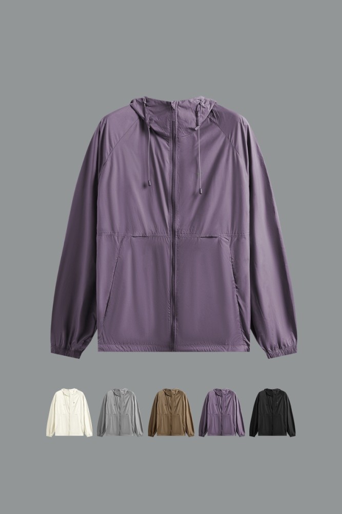 Men Women Cool Lightweight Sunscreen Clothing Cycling Suit Outdoor Jacket Sports Hood Casual Jacket