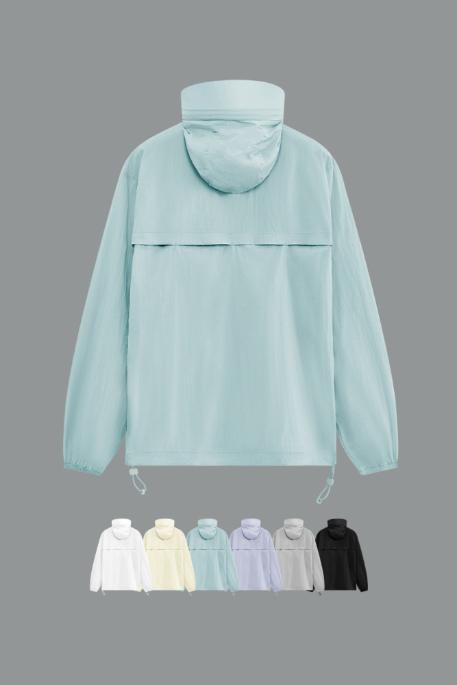 Men Women Cool Lightweight Sunscreen Clothing Cycling Suit Outdoor Jacket Sports Hood Casual Jacket