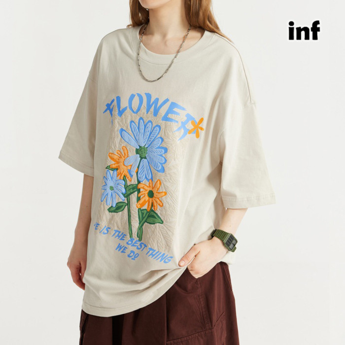 Men Women T-shirt Short Sleeve Pullover Tops Sweatshirt Unisex Tee Casual T-shirt