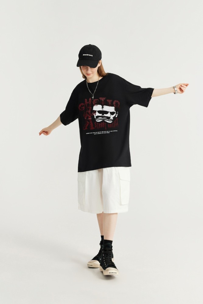 Men Women T-shirt Short Sleeve Pullover Tops Sweatshirt Unisex Tee Casual T-shirt