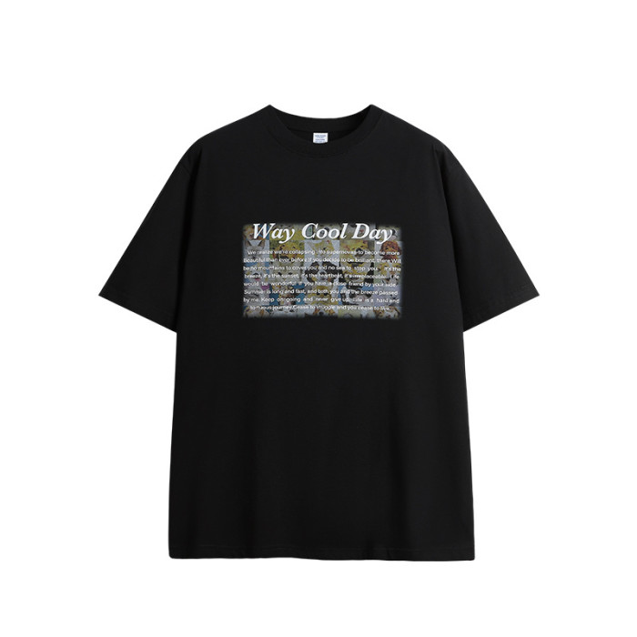 Men Women T-shirt Short Sleeve Pullover Tops Sweatshirt Unisex Tee Casual T-shirt