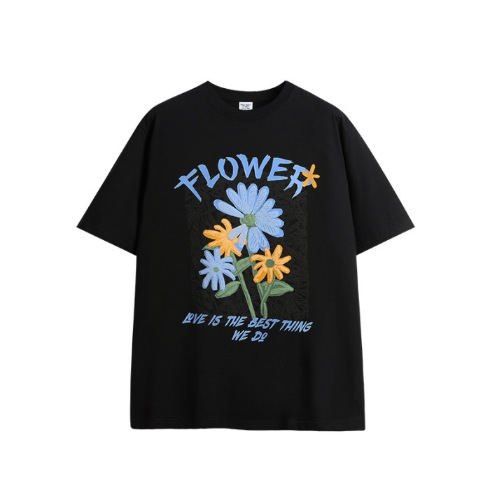 Men Women T-shirt Short Sleeve Pullover Tops Sweatshirt Unisex Tee Casual T-shirt