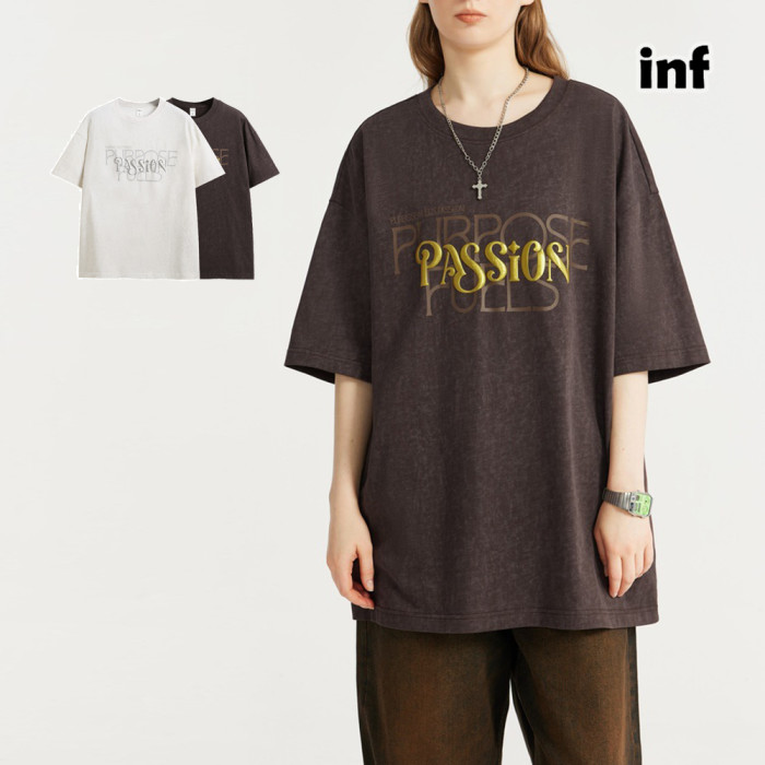 Men Women Wax Printing T-shirt Short Sleeve Pullover Tops Sweatshirt Unisex Tee Casual T-shirt