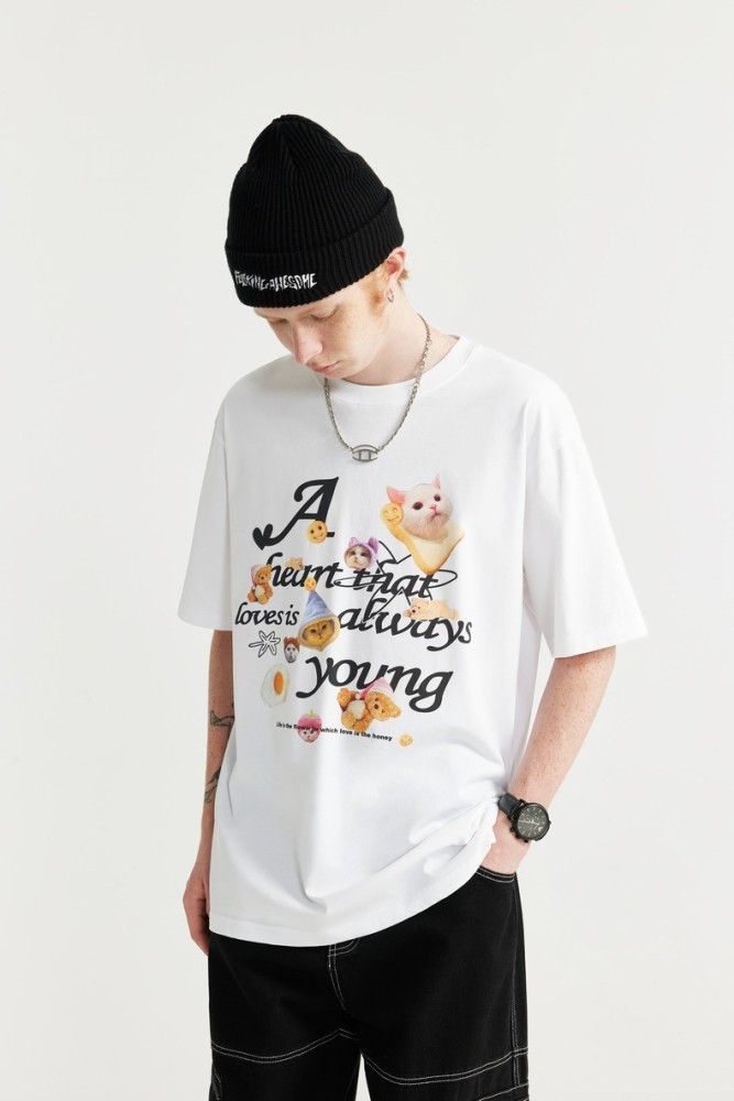 Men Women T-shirt Short Sleeve Pullover Tops Sweatshirt Unisex Tee Casual T-shirt