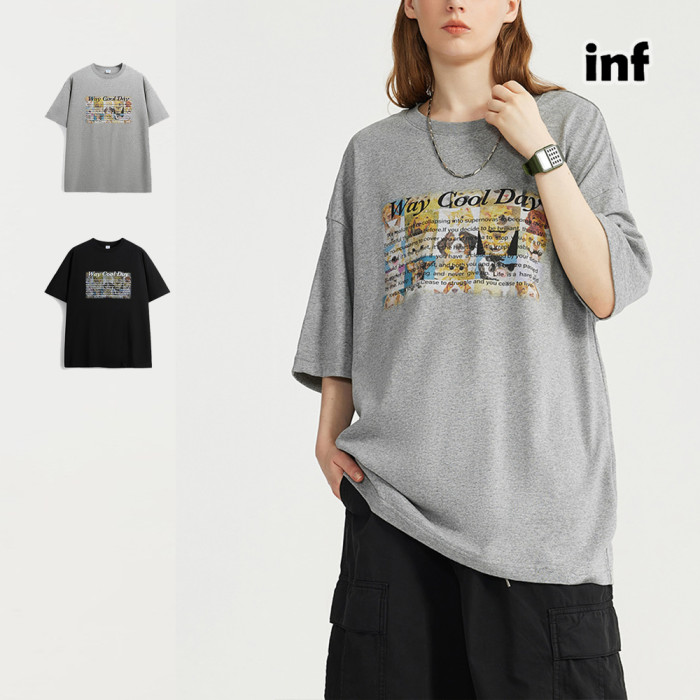 Men Women T-shirt Short Sleeve Pullover Tops Sweatshirt Unisex Tee Casual T-shirt