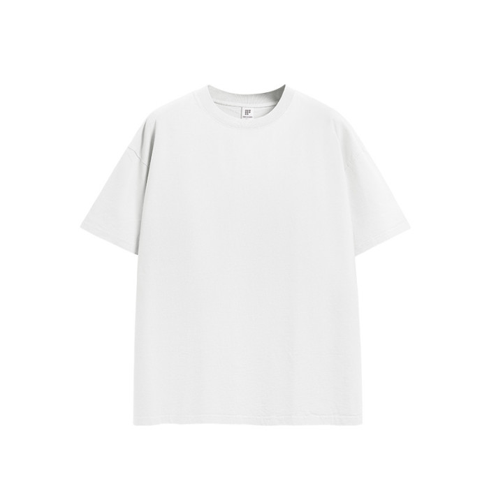 Men Women Washed T-shirt Short Sleeve Pullover Tops Sweatshirt Unisex Tee Casual T-shirt